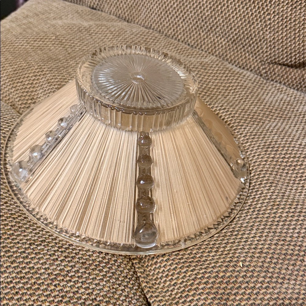 Glass ceiling light fixture